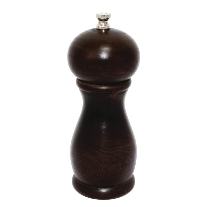 Salt and Pepper Mill Dark Wood 150 mm - Olympia - Fourniresto