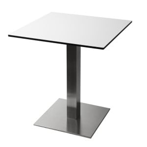 Pied De Table Carré En Inox 720 X 430 Mm - Bolero - Fourniresto