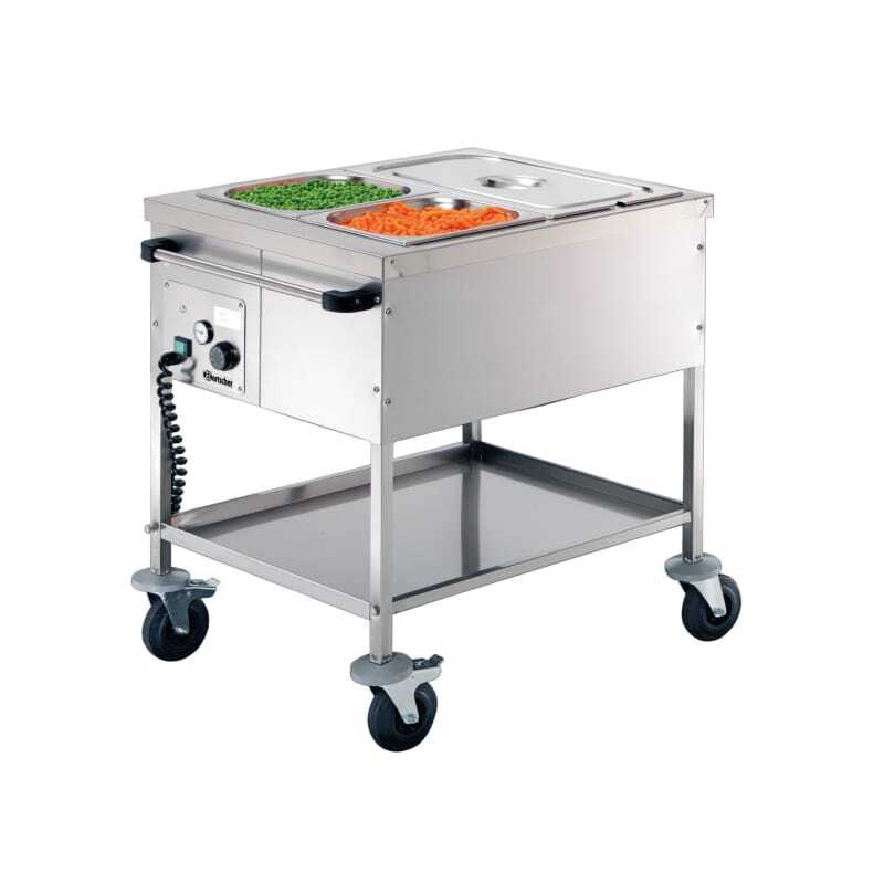 Wasserloser Bain-Marie-Wagen - 2 GN 1/1