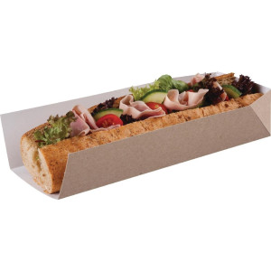 Recyclable Sandwich Box 80 x 250 mm - Pack of 500 - Colpac - Fourniresto