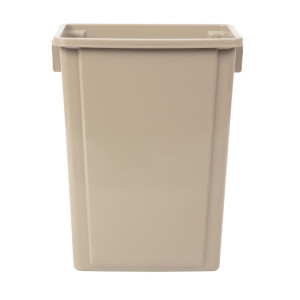 Beige Polypropylene Recycling Bin 56 L - Jantex - Fourniresto