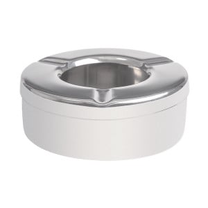 Stainless Steel Anti-Wind Ashtray Ø 90 mm - Set of 6 - Olympia - Fourniresto