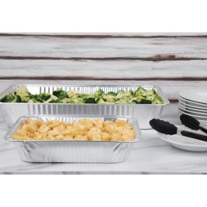 Rectangular Aluminum GN 1/1 9.6 L Tray - Set of 5 - Fiesta - Fourniresto