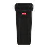 Recycling Collector with Black Ventilation Ducts 60 L - Rubbermaid - Fourniresto