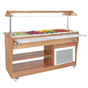 Buffet Réfrigéré Central 4 GN 1/1 - Polar - Fourniresto