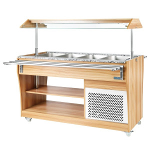 Buffet Réfrigéré Central 4 GN 1/1 - Polar - Fourniresto