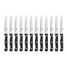 Steakmesser abgerundet Schwarz - 12er-Pack - Olympia - Fourniresto