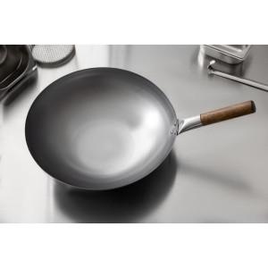 Wok en Acier Fond Hémisphérique Londonwok Ø 38 cm  - FourniResto - Fourniresto