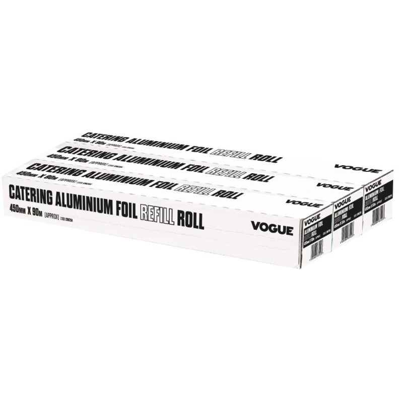 Rouleaux de Papier Aluminium pour Distributeur Wrap450 - Lot de 3 - Vogue - Fourniresto