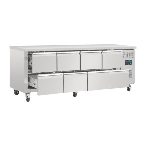 Refrigerated Table Gn 1/1 Ventilated 8 Drawers Series U - 616 L - Polar