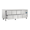 Tischkühlschrank GN 1/1 Umluft 8 Schubladen Serie U - 616 L - Polar