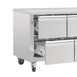 Refrigerated Table Gn 1/1 Ventilated 8 Drawers Series U - 616 L - Polar