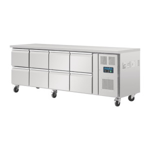 Refrigerated Table Gn 1/1 Ventilated 8 Drawers Series U - 616 L - Polar