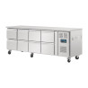 Refrigerated Table Gn 1/1 Ventilated 8 Drawers Series U - 616 L - Polar