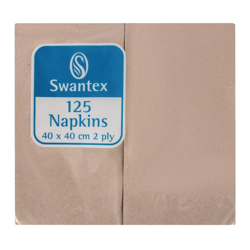 Compostable Pre-Folded 2-Ply Kraft Napkins 40x40 - Pack of 2000 - FourniResto - Fourniresto