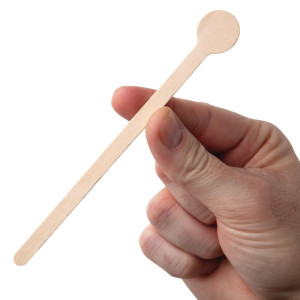 Biodegradable Wooden Cocktail Stirrers 150mm - Pack of 100 - Fiesta Green - Fourniresto