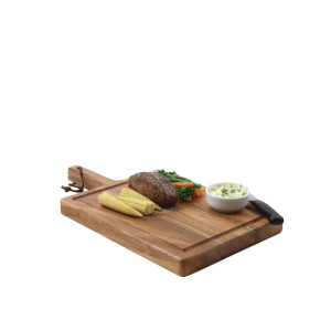 Small Solid Acacia Wood Steak Board - T&G Woodware - Fourniresto