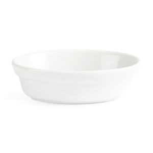 White Oval Gratin Dishes 145 x 104mm - Set of 6 - Olympia - Fourniresto