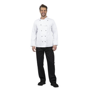 Veste De Cuisine Mixte Chicago Manches Longues Blanche Taille S - Whites Chefs Clothing - Fourniresto