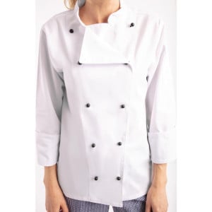 Kochjacke Unisex Chicago Langarm Weiß Größe S - Whites Chefs Clothing - Fourniresto