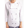 Veste De Cuisine Mixte Chicago Manches Longues Blanche Taille Xxl - Whites Chefs Clothing - Fourniresto