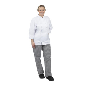 Pantalon De Cuisine Mixte Vegas Petits Carreaux Noirs Et Blancs Taille M - Whites Chefs Clothing - Fourniresto