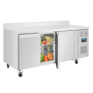 Kühltisch mit 3 Türen und Rückwand Serie U - 417L - Polar -