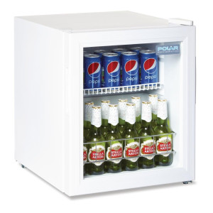 Vitrine Réfrigérée Positive De Comptoir Blanche Série C - 46L - Polar - Fourniresto