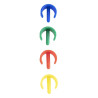 Manche Clipex mit Clips Farbcode - L 1370mm - Jantex