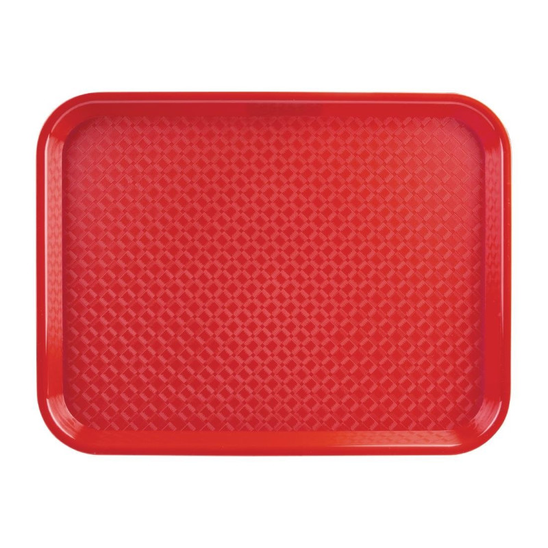 Red Plastic Fast Food Tray - Olympia KRISTALLON - Fourniresto