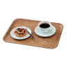 Laminate Surface Grained Tray Madeira Olive Brown 430 mm - Cambro - Fourniresto