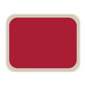 Standard-Serviertablett aus Polyester 470x360mm Rot - Roltex - Fourniresto