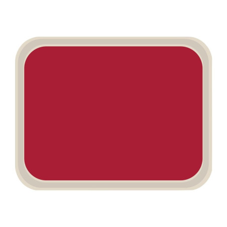 Standard-Serviertablett aus Polyester 470x360mm Rot - Roltex - Fourniresto