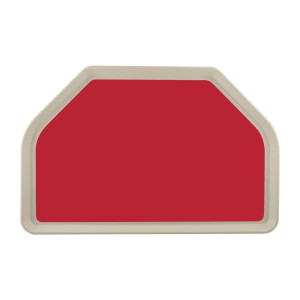 Plateau de Service en Polyester Trapèze GN 500x325mm Rouge - Roltex - Fourniresto