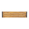 Industrial Steel and Acacia Benches 160 cm - Set of 2 - Bolero - Fourniresto