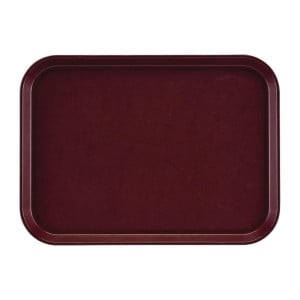 Plateau Rectangulaire Antidérapant en Fibre de Verre EpicTread Bordeaux 350mm - Cambro - Fourniresto