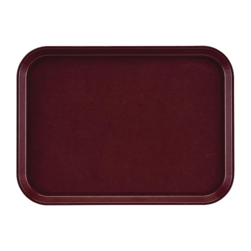 Rectangular Non-Slip Fiberglass EpicTread Bordeaux Tray 350mm - Cambro - Fourniresto