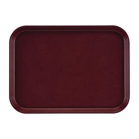 Plateau Rectangulaire Antidérapant en Fibre de Verre EpicTread Bordeaux 350mm - Cambro - Fourniresto