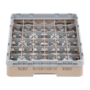 Glass Rack 36 Compartments Camrack Beige - L 500 x W 500mm - Cambro