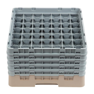 Gläserkorb mit 49 Fächern Camrack Beige-L 500 x T 500mm - Cambro - Fourniresto