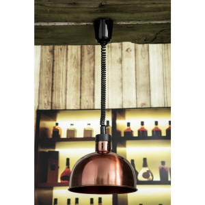 Retractable Dome Steel-Copper Heating Lamp - Buffalo