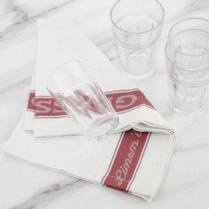 Linen Glass Cloths - Red - L 762 X 508 mm - Vogue