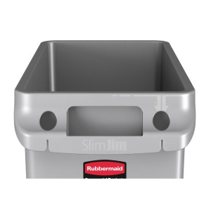 Collecteur Slim Jim en Plastique - 60L - Rubbermaid