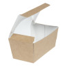 Rectangular Kraft Compostable Cake Boxes with Window - Pack of 500 - Colpac