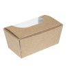 Boîtes À Gâteau Rectangulaires Kraft Compostables avec Fenêtre - Lot de 500 - Colpac