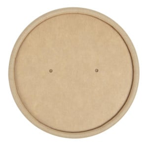 Deckel für mikrowellengeeignete, recycelbare Kraft-Suppenschalen 225ml und 350ml - Packung mit 500 - Colpac