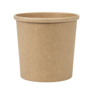 Recycelbare mikrowellengeeignete Kraft-Suppenschalen 350ml - Packung mit 500 - Colpac