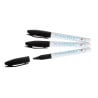Permanente Schwarze Lebensmittelmarker - Set von 3 - FourniResto