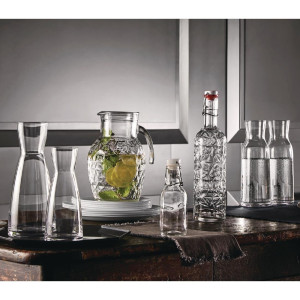 Transparent Ypsilon Carafes - 500ml - Set of 6 - Luigi Bormioli - Fourniresto