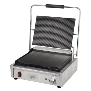 Large Simple Grooved and Smooth Contact Grill - Buffalo